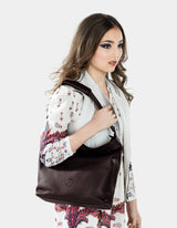 Ceres Shoulder-Crossbody Handbag Dark Blue with Adjustable Strap