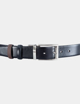 Zerus Mens Belt, Black-Classic, Brown-Casual