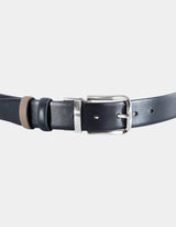 Zerus Mens Belt, Black-Classic, Sano-Brown