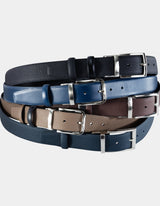 Zerus Mens Belt, Black-Classic, Brown-Casual