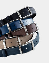 Zerus Mens Belt, Black-Classic, Sano-Brown