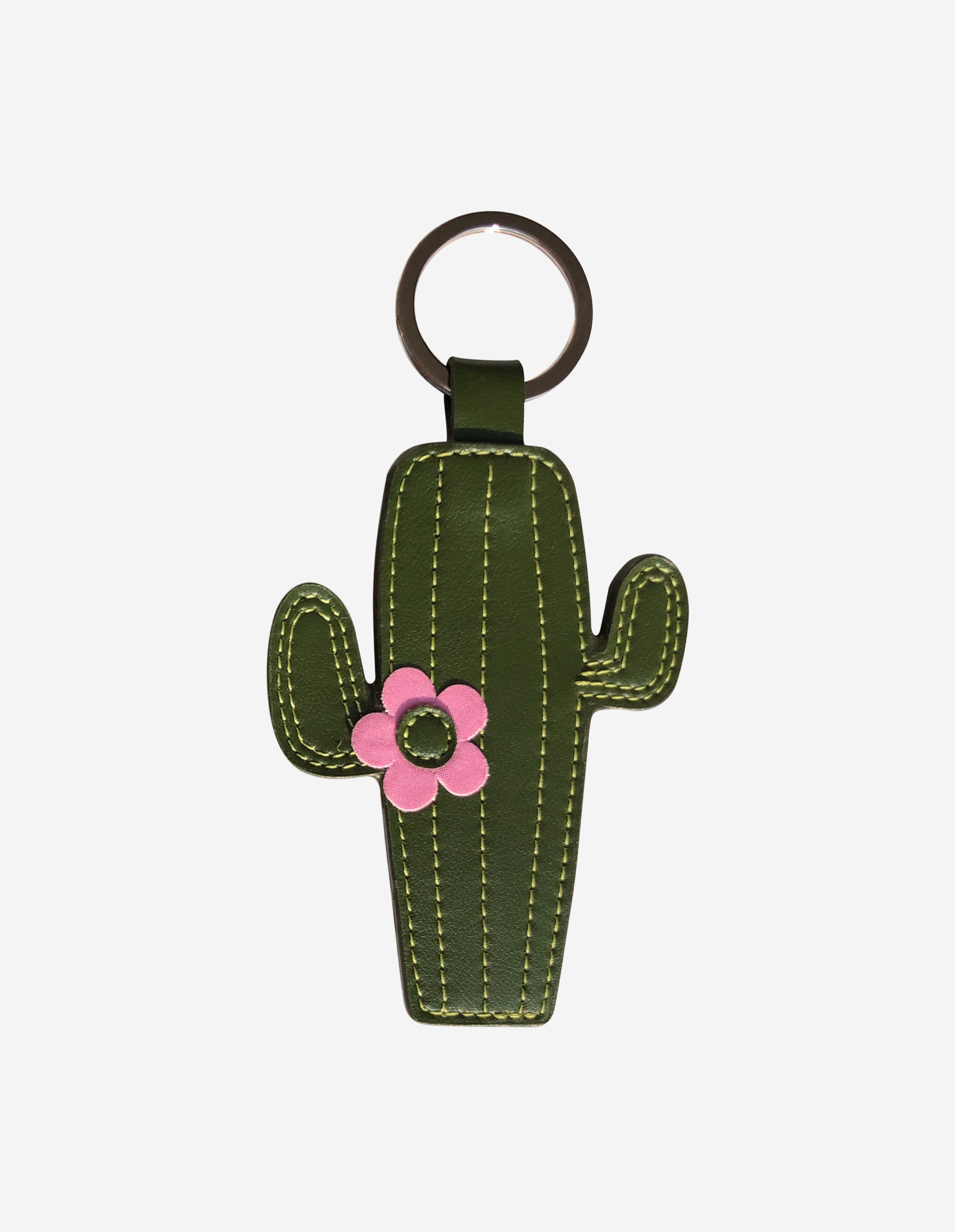Cactus Keychain Dark Green