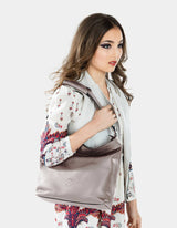 Ceres Shoulder-Crossbody Handbag Dark Brown with Adjustable Strap