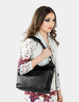 Ceres Shoulder-Crossbody Handbag Dark Blue with Adjustable Strap
