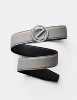 Marlo Warm Grey Calf leather Dark Tone Buckle Belt