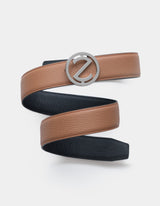 Marlo Tan Calf leather Dark Tone Buckle Belt