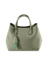 Tassia Short-Handle Handbag Light Blue