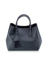 Tassia Short-Handle Handbag Dark Blue