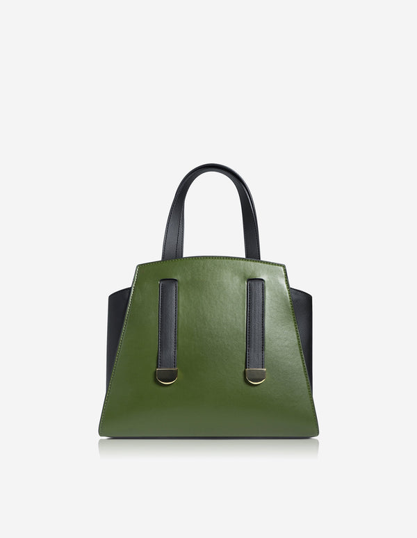 Sage Green Faux Leather Crossbody Handbag - Evelie Blu Boutique