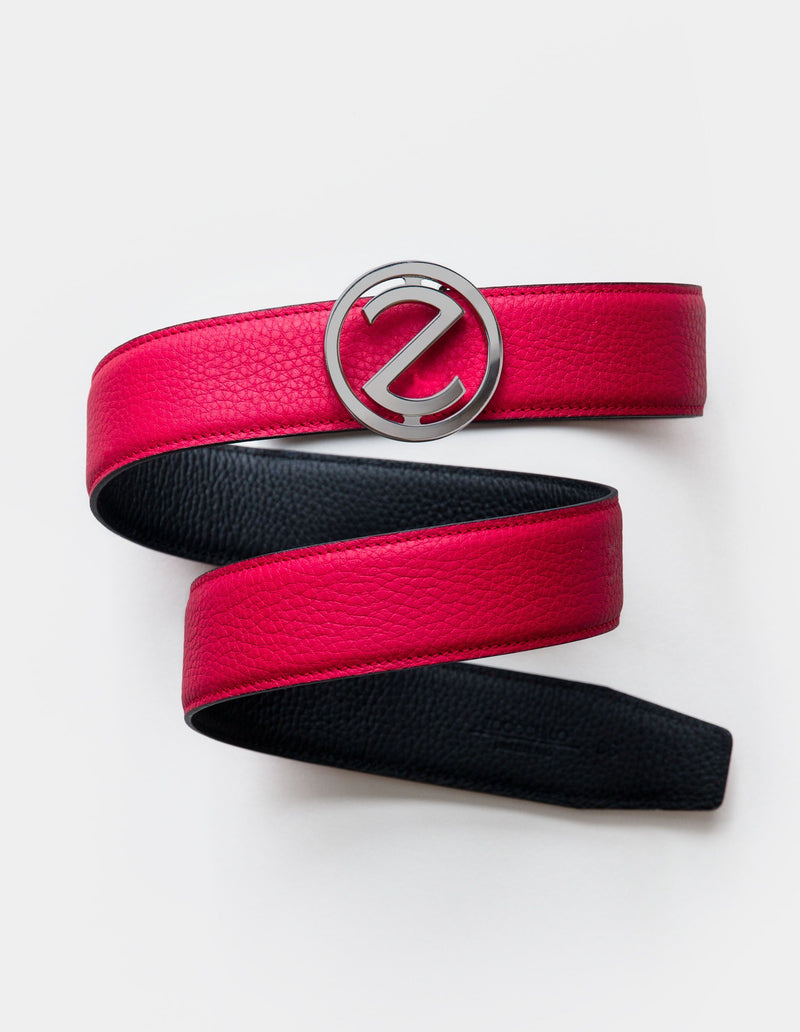Dalia Dark Plated Buckle with Red Leather Belt